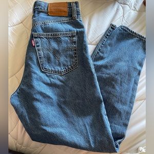 High loose taper jeans